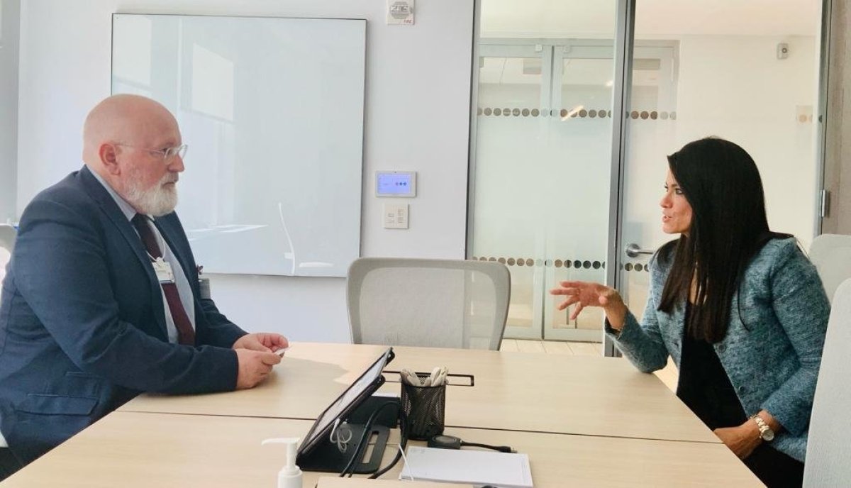 المشاط  تبحث مع نائب رئيس المفوضية الأوروبية الخطوات المستقبلية في إطار العمل المشترك ضمن برنامج "نُــــــوَفِّي"