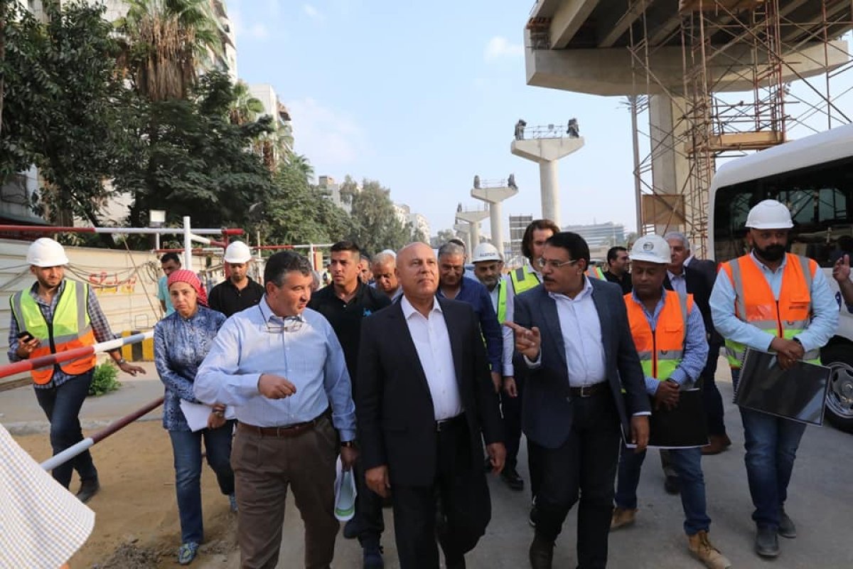 وزير النقل يتفقد مشروع مونوريل شرق النيل و يتابع  الاستعدادات الخاصة بالتشغيل التجريبي