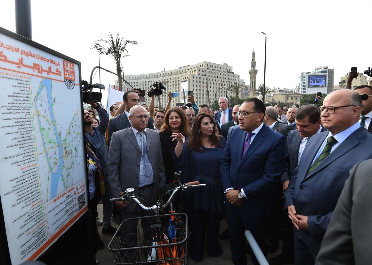 رئيس الوزراء يشهد تدشين المرحلة الأولى من أول مشروع للدراجات التشاركية "كايرو بايك
