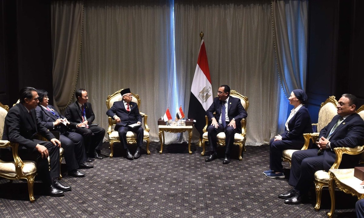 علي هامش قمة المناخ.. رئيس الوزراء يلتقي نائب رئيس جمهورية إندونيسيا