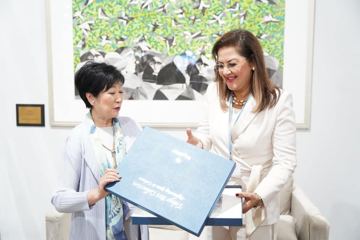 على هامش فعاليات مؤتمر المناخ COP27.. وزيرة التخطيط تلتقي بمحافظ مدينة طوكيو اليابانية