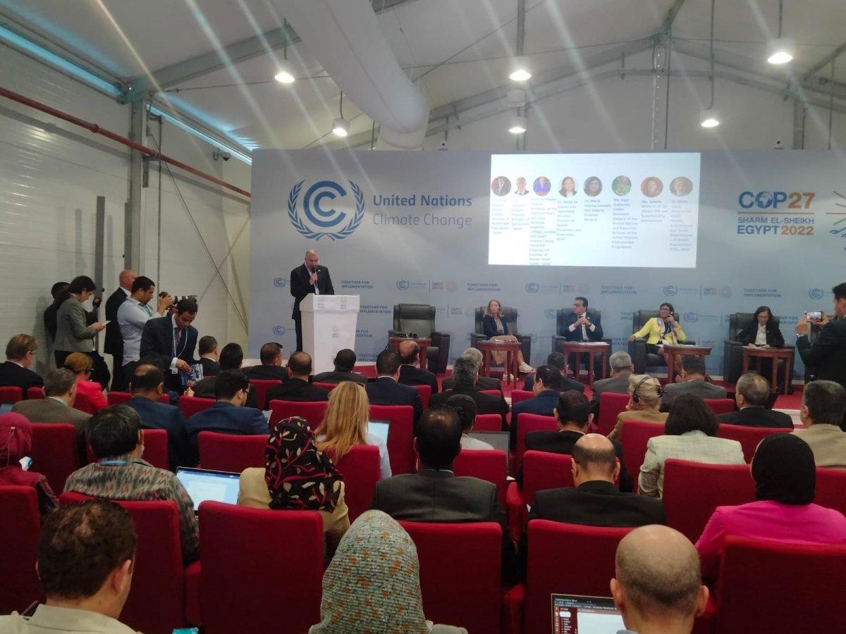 على هامش قمة المناخ cop27.. وزير الزراعة يشارك في ورشة عمل حول الصحة الواحدة والتغير المناخى