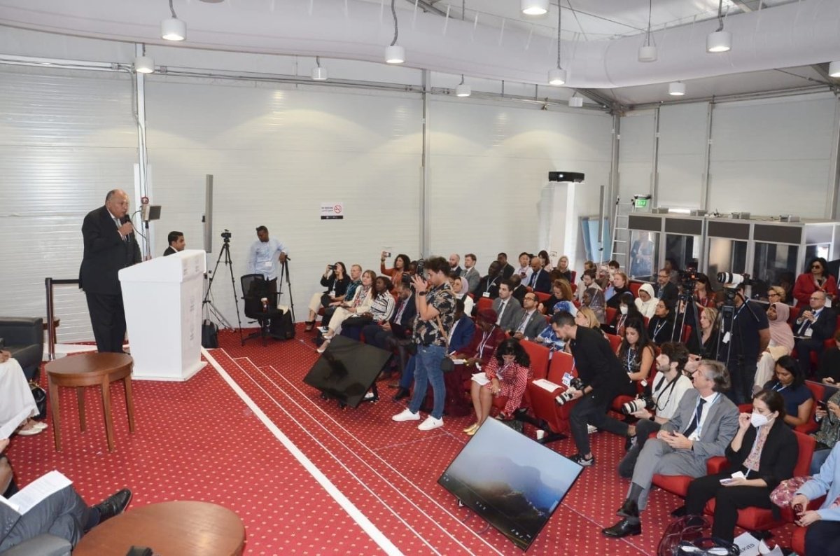 سامح شكري يُشارك في إطلاق مبادرة الرئاسة المصرية لمؤتمر COP27 حول تغير المناخ واستدامة السلام CRSP