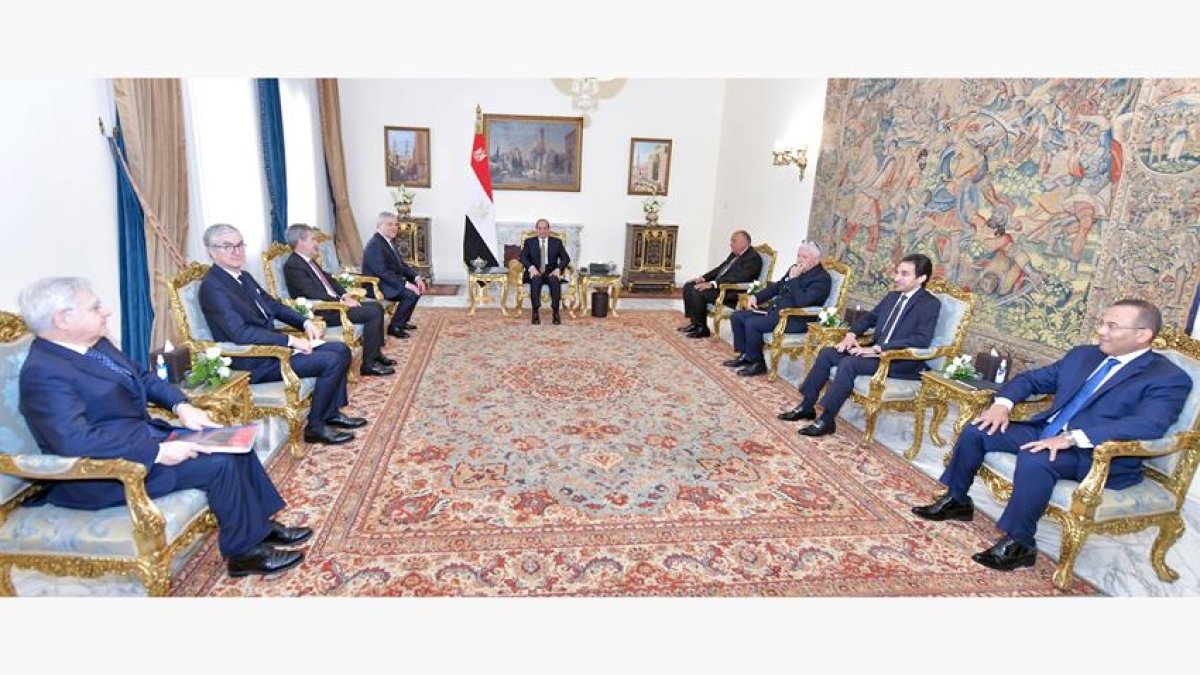 الرئيس السيسي يستقبل نائب رئيس الوزراء ووزير خارجية إيطاليا