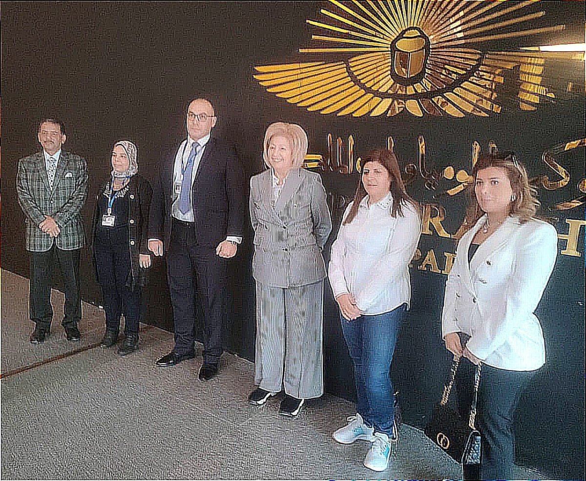وزيرا الثقافة الأردني والطاقة النيجيري ورئيس اللجنة الدولية للتوثيق بالأيكوم في زيارة للمتحف القومي للحضارة المصرية بالفسطاط