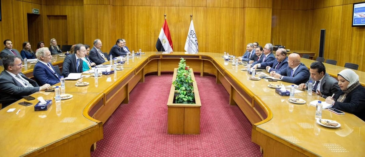 اقتصادية قناة السويس تناقش سبل التعاون مع غرفة التجارة الأمريكية اليونانية