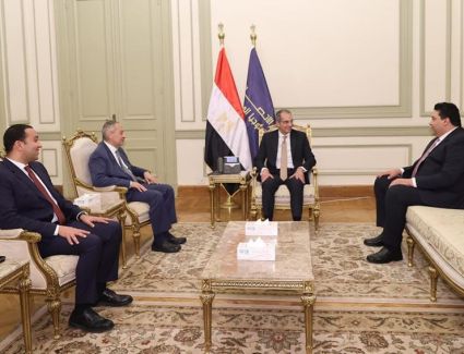 "طلعت" يستقبل الدكتور ماجد عثمان رئيس مجلس إدارة الشركة المصرية للاتصالات