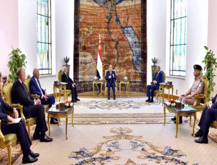 الرئيس السيسى يستقبل كل من المشير خليفة حفتر ورئيس مجلس النواب الليبى بقصر الأتحادية اليوم 