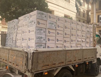 بنك قناة السويس يشارك في توفير كراتين رمضان بالتعاون مع جميعة الأورمان للعام السادس على التوالي