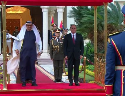 بث مباشر.. الرئيس السيسي يستقبل الشيخ محمد بن زايد رئيس دولة الإمارات بقصر الاتحادية