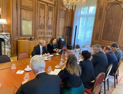 وزيرة التخطيط تبحث سبل التعاون مع سكرتير عام منظمة التعاون الاقتصادي والتنمية