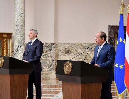 كلمة الرئيس السيسي خلال المؤتمر الصحفي المشترك مع المستشار الفيدرالي لجمهورية النمسا