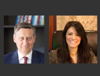 رانيا المشاط  تبحث مع السفير الالمانى بالقاهرة الاسراع فى اجراءات المرحلة الثالثة لمبادلة الديون 