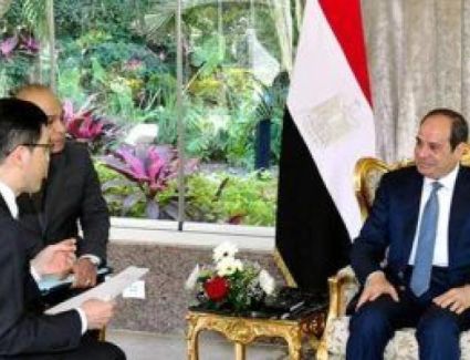 الرئيس السيسي يجري حوارًا صحفيًا مع صحيفة "أساهي" إحدى أكبر الصحف اليابانية وأعرقها