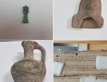 وزارة السياحة والآثار تتسلم أربع قطع أثرية من إيطاليا