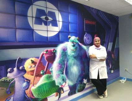 بالصور..  الدكتوره مني جاد مديره وحده الرعايه المركزه بالمنصورة نموزج مصري مشرف