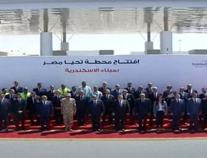 الرئيس السيسي يستقبل الرئيس التنفيذي لشركة الخطوط الملاحية الفرنسية العالمية عقب افتتاح محطة تحيا مصر