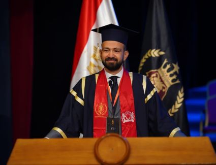 معتز شلبي يحصل على درجة الدكتوراة المهنية في إدارة الأعمال  DBA من كلية RB COLLEGE البريطانية 