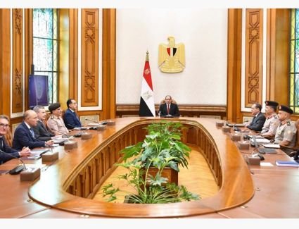 الرئيس السيسي يستقبل عددًا من رؤساء شركات التعدين الإيطالية