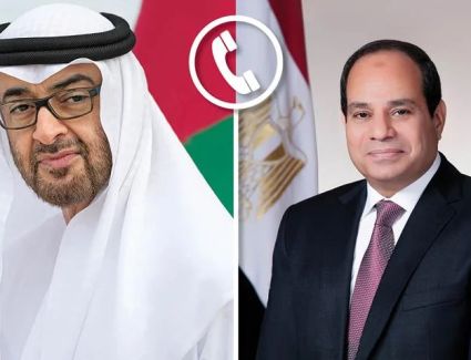 الرئيس السيسي يجري اتصالًا هاتفيًا مع رئيس دولة الإمارات العربية