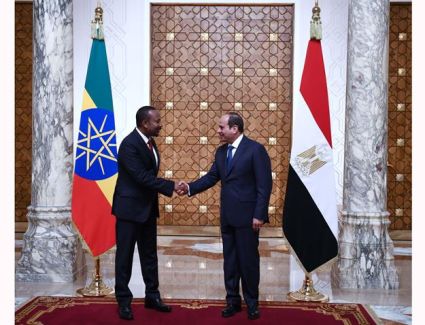 عاجل: بيان مشترك بين الرئيس السيسي ورئيس وزراء إثيوبيا بشأن سد النهضة