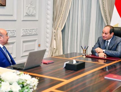 الرئيس السيسي يجتمع مع وزير العدل
