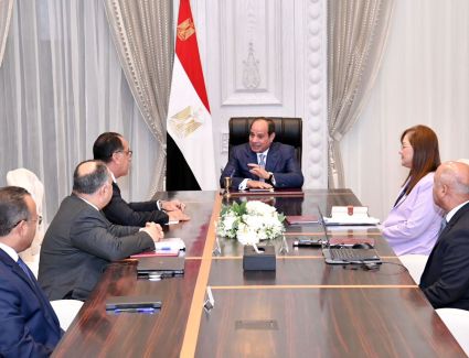 «السيسي» يتابع الخطة الاستثمارية.. ويوجه بتوطين الصناعة وتعميق التصنيع المحلي في مجالات النقل 