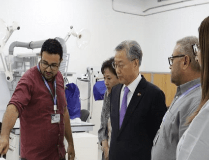 سفير كوريا الجنوبية بالقاهرة يزور المتحف القومي للحضارة المصرية