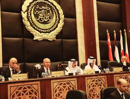 وزير النقل أمام الوزراء العرب : يطالب بسرعة التدخل لوقف الاعتداءات الإسرائيلية ضد الشعب الفلسطيني