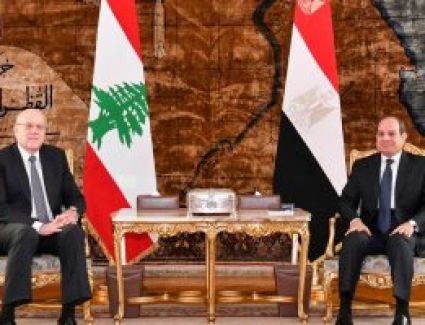 الرئيس السيسي يؤكد لـ«ميقاتي» على ثبات الدعم المصري لمؤسسات الدولة اللبنانية