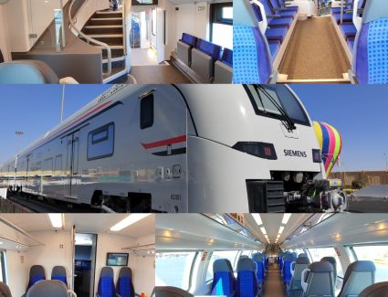 اول صور للقطار الكهربائي السريع تظهر بمعرض النقل الذكى