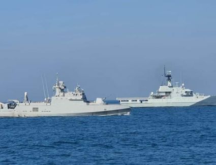 البحرية المصرية والبحرينية تنفذان تدريباً بحرياً عابراً فى نطاق الأسطول الشمالى