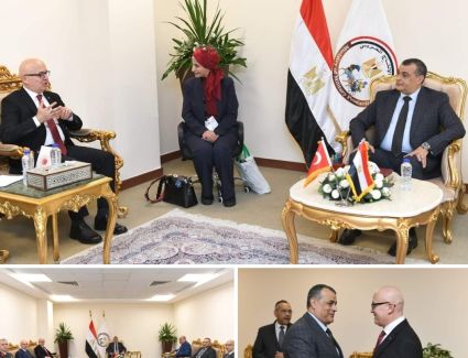 ثان أيام "EDEX 2023" .. وزير الإنتاج الحربي يستقبل نائب رئيس وكالة الصناعات الدفاعية التركية