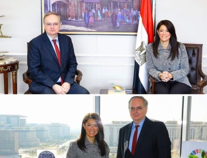 المشاط تناقش مع رئيس بعثة الاتحاد الأوروبي بالقاهرة لمناقشة أولويات التعاون خلال المرحلة المقبلة