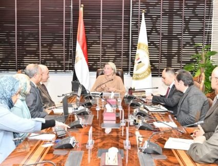 وزيرة البيئة تناقش مسودة دراسة التعامل مع موجات الطقس الحارة ونوبات تلوث الهواء