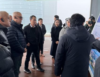 وزير الإسكان يتفقد مشروع أبراج الداون تاون بمدينة العلمين الجديدة 