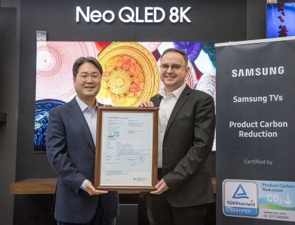 سامسونج تحصد شهادة الحدّ من الكربون من TÜV Rheinland لطرازات 《Neo QLED  وOLED وLifestyle》