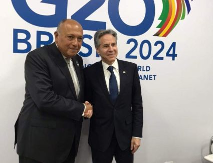 وزير الخارجية يلتقي نظيره الأمريكي على هامش اجتماعات مجموعة العشرين