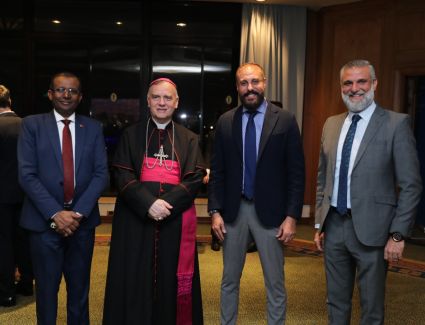 المهندس جرجس يوسف رئيس شركة «نيوجيرسي» للتطوير العقاري يشارك في احتفالية سفارة إستونيا باليوم الوطني