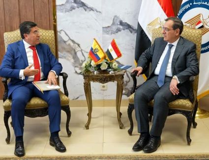 وزير البترول يبحث مع سفير الإكوادور  سبل التعاون في مجالات البترول والغاز