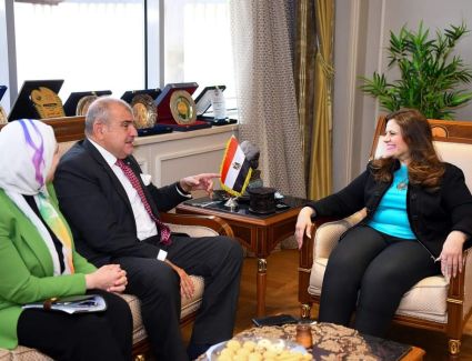 وزيرة الهجرة تبحث مع البنك الإفريقي للتصدير والاستيراد التعاون في الملفات المشتركة