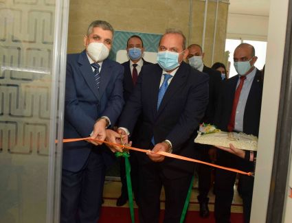 رئيس هيئة قناة السويس يفتتح فرع البنك الأهلي المصري داخل مبنى الإرشاد بالإسماعيلية