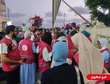 الهلال الأحمر المصري ينشر فرق الاستجابة للطوارئ في ساحات التجمعات والميادين والمقاصد السياحية