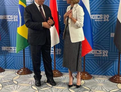 وزير الزراعة يبحث مع نظيرته الروسية آفاق التعاون الزراعي المشترك بين البلدين