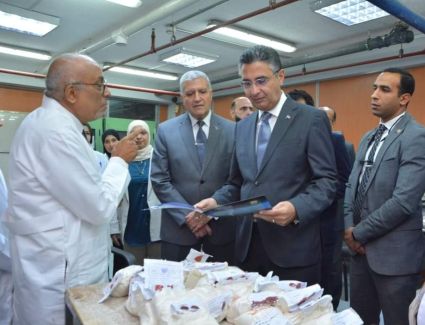  وزير التموين يتفقد مصلحة دمغ المصوغات والموازين