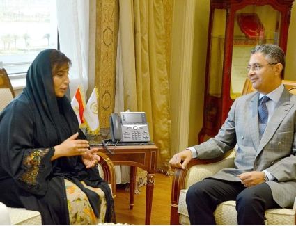 وزير التموين يستقبل سفيرة دولة الامارات لبحث مجالات وسُبل التعاون المشتركة