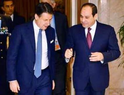 الرئيس السيسي يجري اتصالا هاتفيا برئيس الوزراء الايطالي