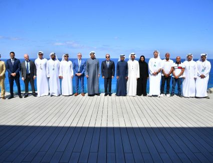الرئيس السيسي والشيخ محمد بن زايد يشهدان إطلاق مشروع رأس الحكمة..صور