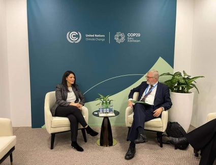 وزيرة التخطيط تبحث توسيع مظلة التعاون مع مسئولي الحكومات وشركاء التنمية خلال فعاليات مؤتمر المناخ COP29 بأذربيجان