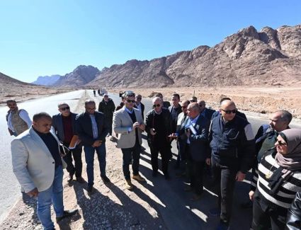 «الإسكان» يتفقد سير العمل بمنطقة الزيتونة بمشروع تطوير موقع التجلى الأعظم بمدينة سانت كاترين